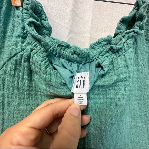 GAP Teal Kids Ruffle Dress - Picture 3 of 4